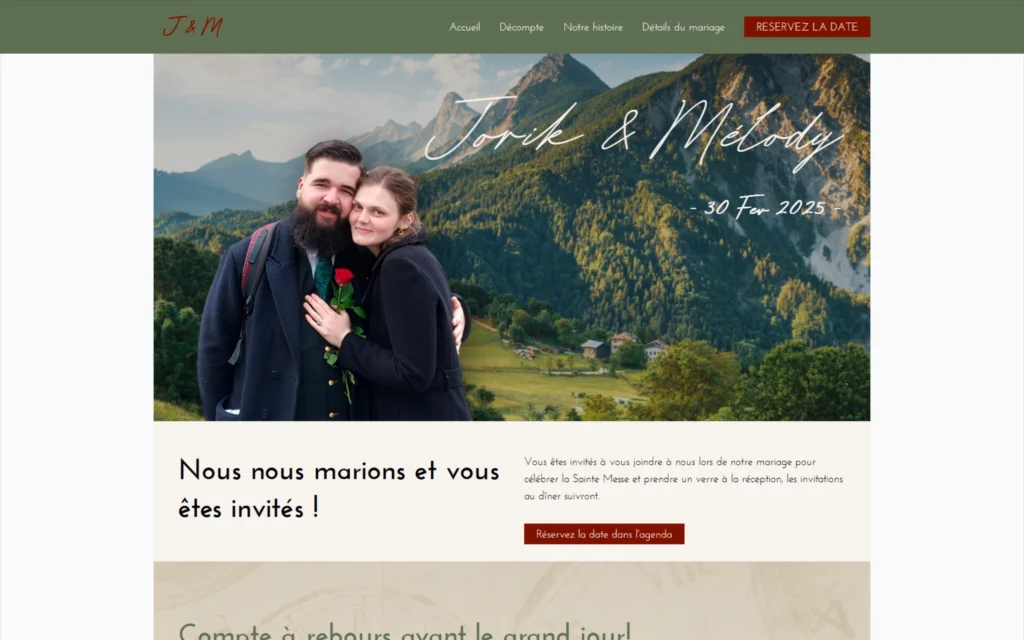 Wedding website